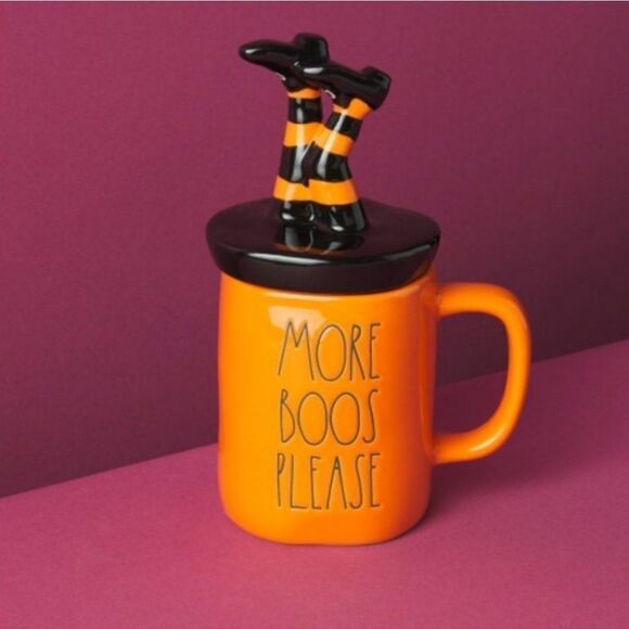 RAE DUNN More Boos Please Mug With Figural Witch Lid - Picture 3 of 3